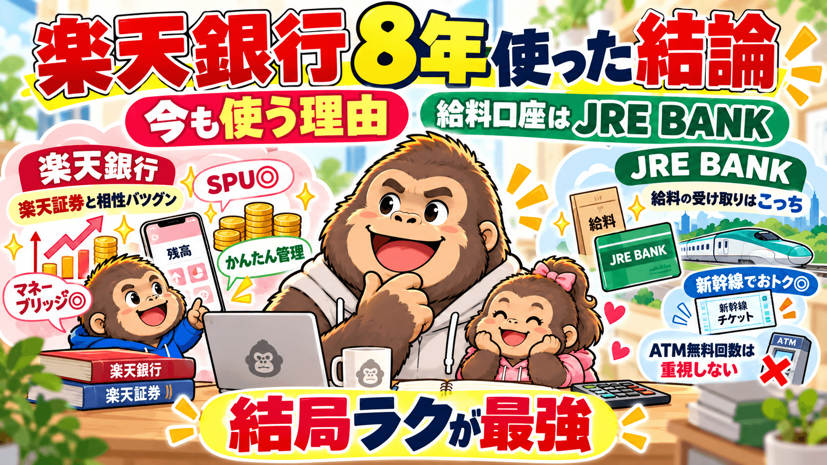 楽天銀行を8年使って分かったメリット・デメリット|給与口座を変えても使い続ける理由